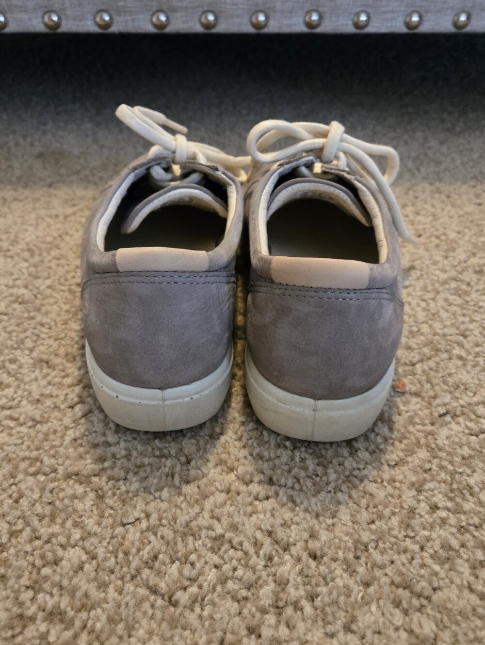 ECCO Soft 7 Gray Nubuck Women's Sneakers Sz 9 - Picture 6 of 6